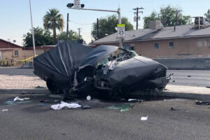 Las Vegas car crash